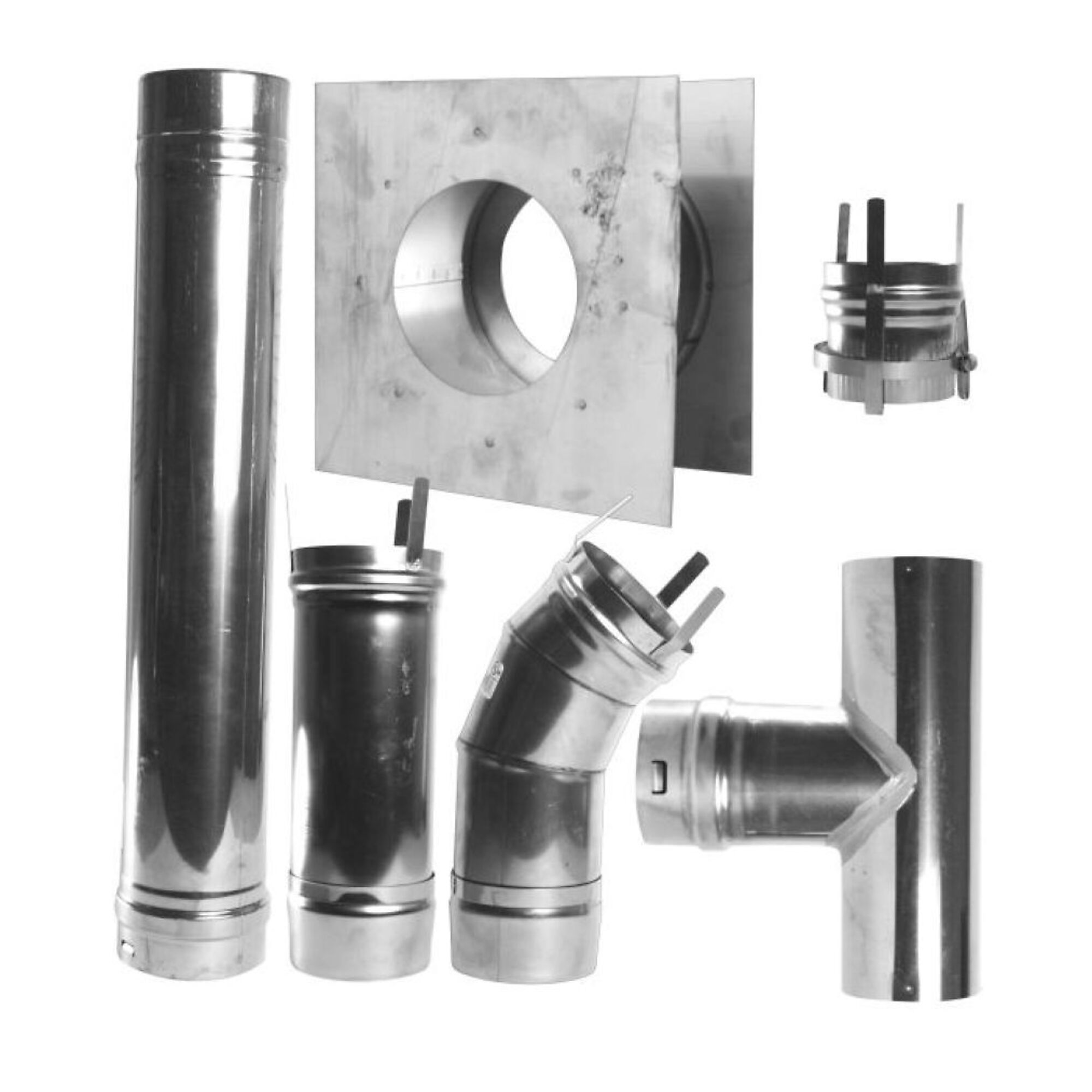 Mr. Heater Horizontal Vent Kit — 4in., Stainless Steel, Model# F102860
